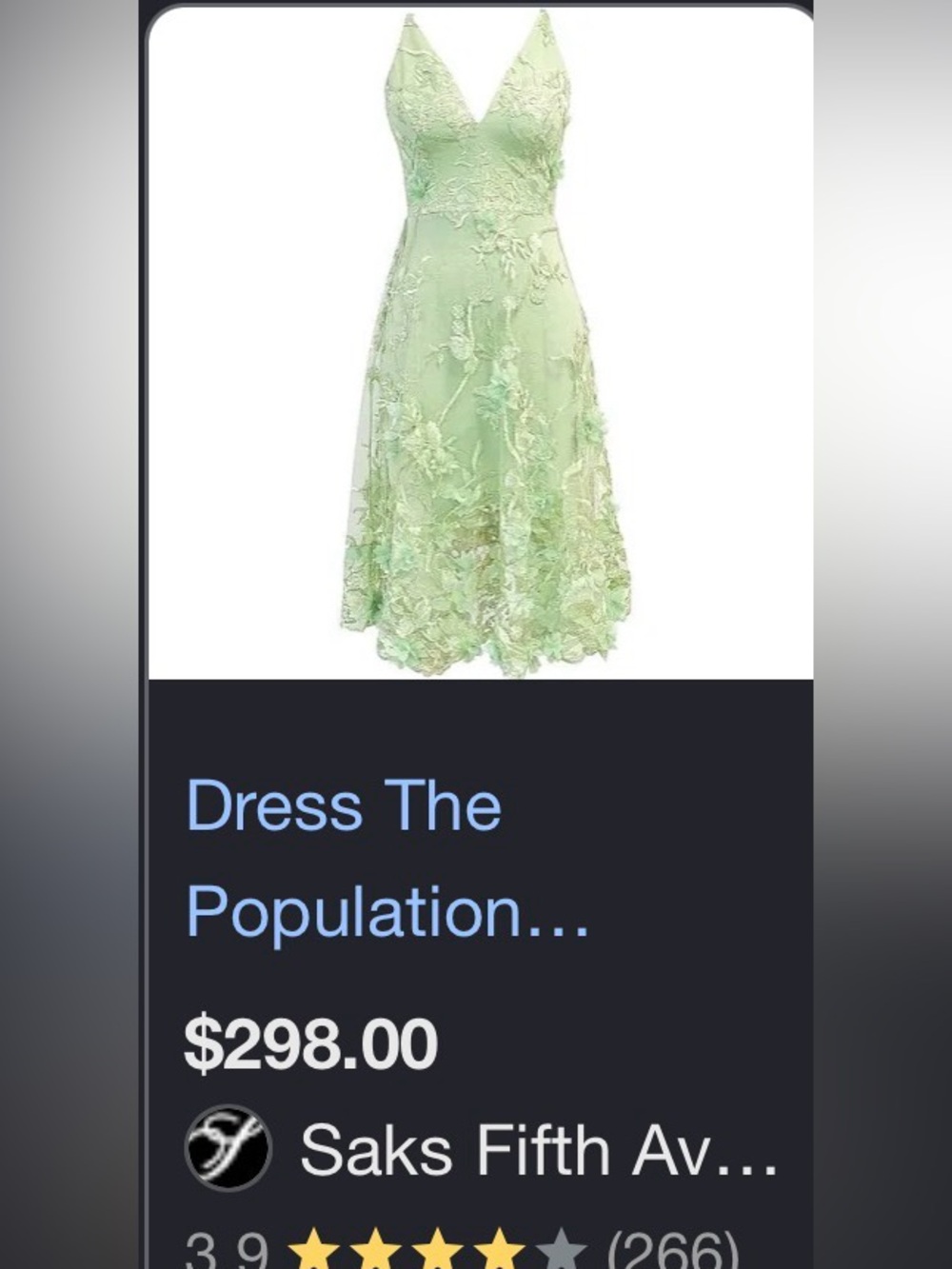 Dress the Population Sage Green Floral Lace Midi Dress - Picture 10 of 11